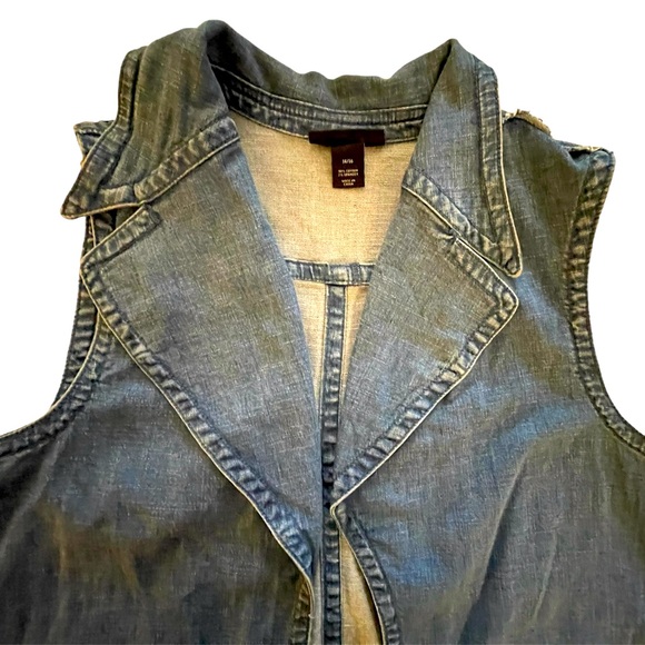 Lane Bryant Jean Swing Vest Size 14/16 - Picture 3 of 6
